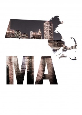 MA state Boston skyline