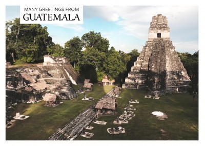 greeting card Guatemala Tikal