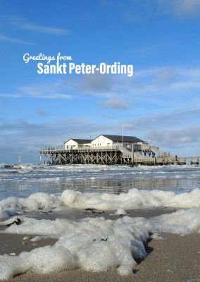 Foto von Strandkörben an der Nordsee in Sankt Peter Ordning–mypostcard