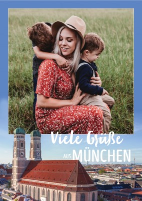 Postkarte Viele Grüße aus München