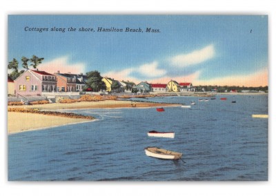 Hamilton Beach, Massachusetts, Cottages along the shore