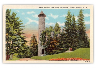 Hanover, New hampshire, Tower and Old Pine Stump, Dartmouth College