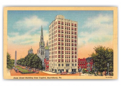 Harrisburg Pennslyvania State Street Building from Capitol