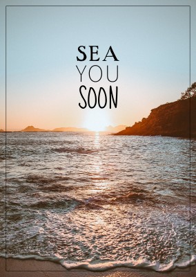 att säga Havet du snart