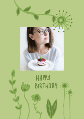 postcard Christin-Marie Arold Happy Birthday