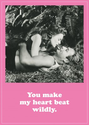 Tarzan Postcard You make my heart beat wildly