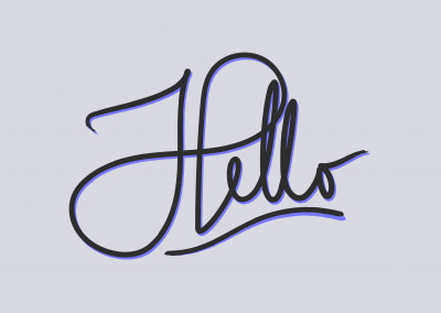 Hello! - handgeschrieben