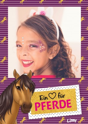 Postkarte Lissy Ein Herz fÃ¼r Pferde