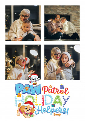 PAW Patrol postcard Holiday Helpers