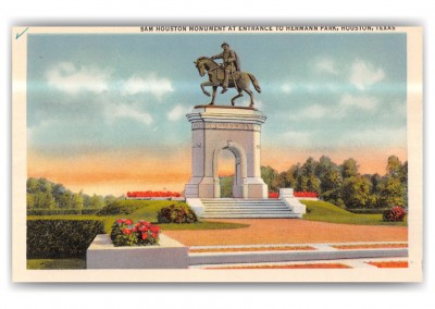 Houston, Texas, Sam Houston Monument, Hermann Park Entrance