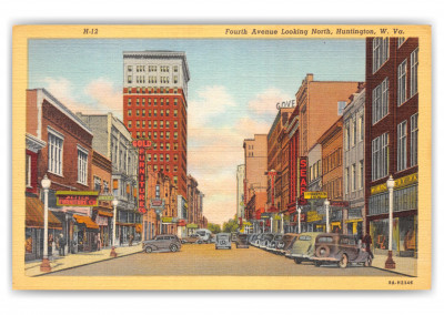 Huntington, West Virginia, Fourth Avenue looking north