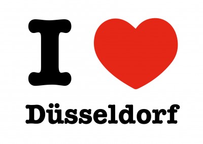 i love duesseldorf postkarte