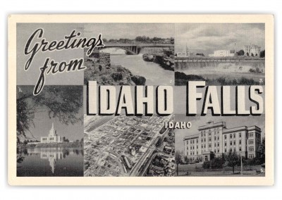 Idaho Falls Ohio Greetings Large Letter