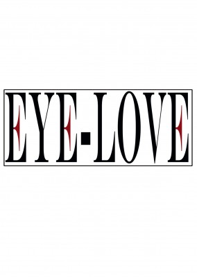 illustration Eye-love logo white