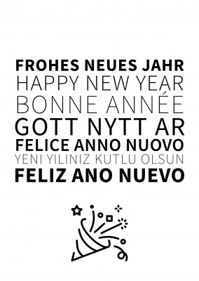 feliz ano novo muitas línguas