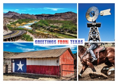 collage di foto Texas