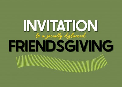 Invitation - for a socially distanced friendsgiving