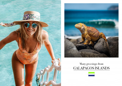 foto iguana en islas Galápagos