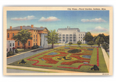 Jackson, Mississippi, City Plaza Floral Garden