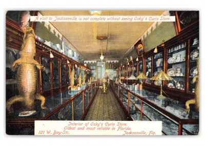Jacksonville, Florida, interior of Osky's Curio Store