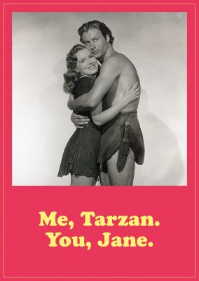 Tarzan Postcard Me Tarzan. You Jane.