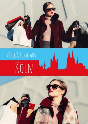 Meridian Design Postkarte Viele Grüsse aus Köln