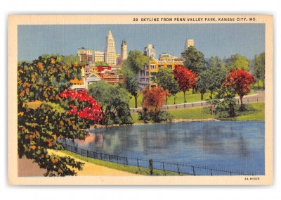 Kansas City, Missouri, Skyline from Penn Valley Park