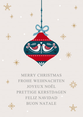 Meridian Design Weihnachtskarte