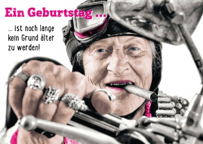 Postkarte Gutsch Verlag - Ein Geburtstag ist noch lange kein Grund älter zu werden!