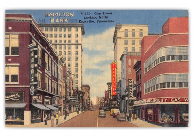 Knoxville, Tennessee, Gay Street looking north