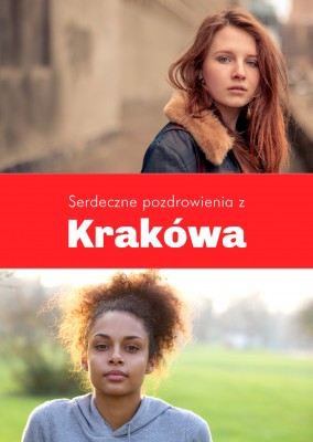 Krakau Grüße in polnischer Sprache
