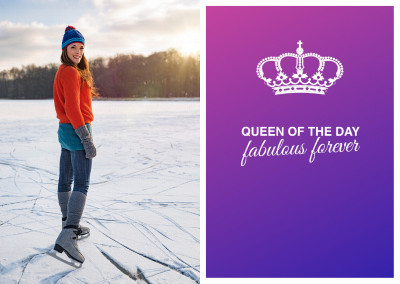 La regina del giorno - favoloso per sempre cartolina 