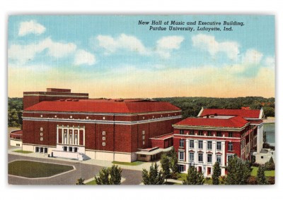 Lafayette, Indiana, new Hall of Music and Executive Building, Purdue Univeristy