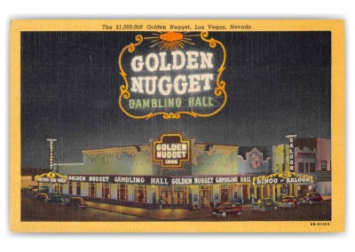 Las Vegas Nevada Golden Nugget Casino at Night