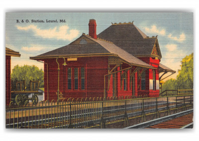 Laurel, Maryland, B. & O. Station