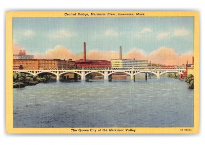 Lawrence, Massachusetts, Central Bridge, Merrimac River