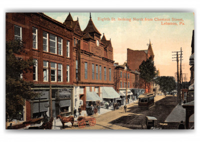 Lebanon, Pennsylvania, Eighth Street looking north