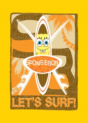 Let's Surf! - Spongebob Squarepants surf board