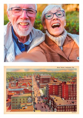 Lexington, Kentucky, Birds-eye of Main Street