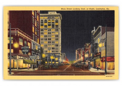 Lexington, Kentucky, Main Street at night