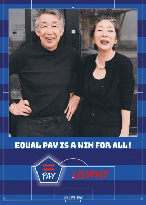 Equal Pay Postkarte design Life is like soccer. We need goals.