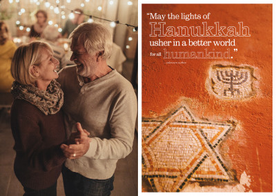 May the lights of Hanukkah usher in a better world for all humankind