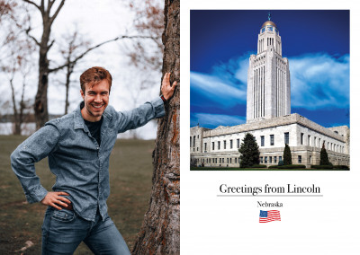 foto do edifício do capitólio, em Lincoln, Nebraska