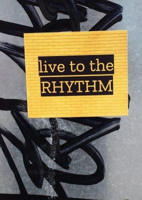Postkarte Live to the rhythm