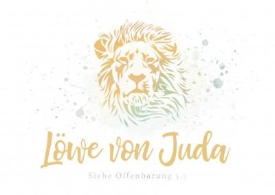 Postkarte SegensArt Löwe von Juda Offenbarung 5, 5