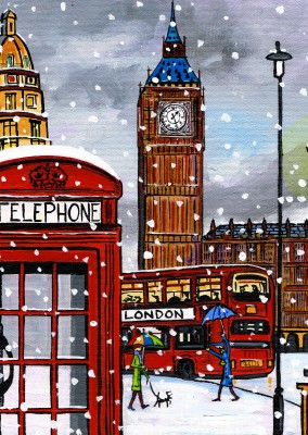 IlustraciÃ³n del Sur de Londres, el Artista Dan la llamada de Londres
