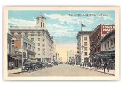 Long Beach California Pine Avenue Street Scene