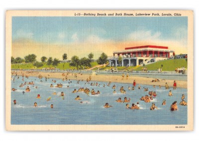 Lorain, ohio, Bathing Beach and Bath House