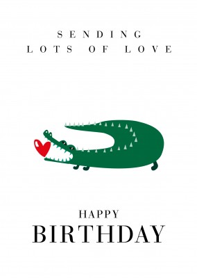 Sending lots of love Happy Birthday