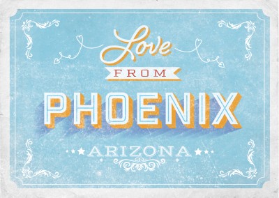 Vintage Postkarte Phoenix, Arizona
